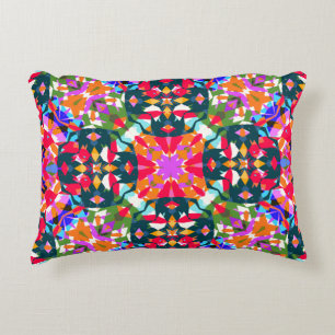 Fun Bright Pattern Modern Eclectic Dopamine Decor  Decorative Cushion
