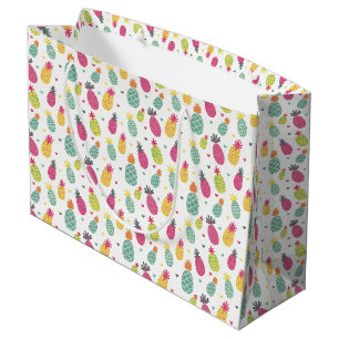 Fun Bright Tropical Pineapple Large Gift Bag