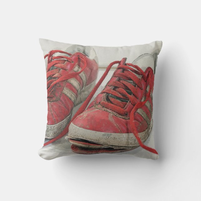 Fun Broken Shoes Outdoor Throw Pillow! Cushion (Front)