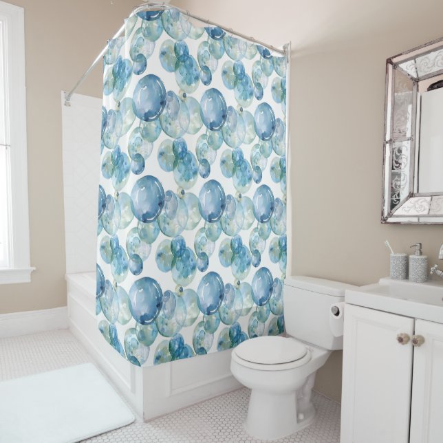 Fun Bubbles Shower Curtain (In Situ)