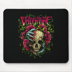 Fun Bullet My Valentine Skull Roses And Red Blood Mouse Pad