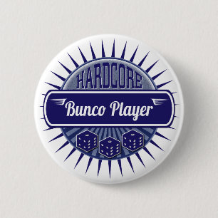 Fun Bunco Party Dice Game Night 6 Cm Round Badge