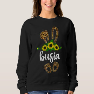 Fun Bunny Busia Sunflower  Easter Day Polish Grand Sweatshirt