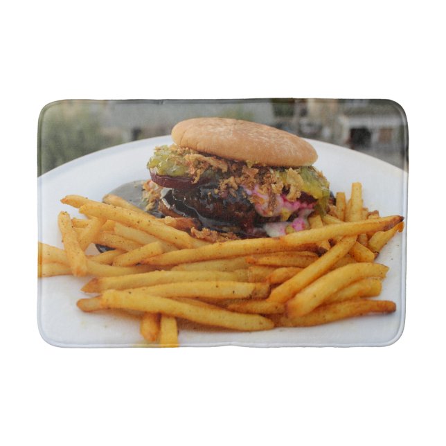 Fun Burger Bath Mat! Mat (Front)