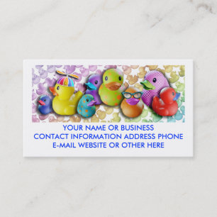Fun Business Cards with Rubber Duckies