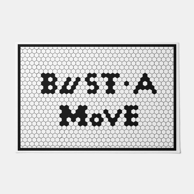 Fun Bust A Move Dance Tile Doormat (Front)