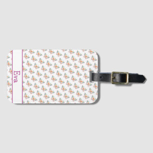 Fun Butterfly Luggage Tag