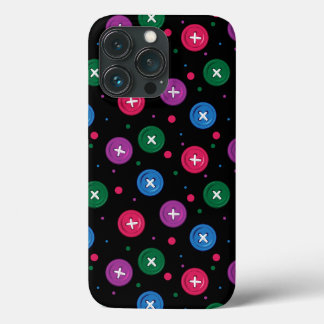 Fun Buttons & Dots iPhone 13 Pro Case
