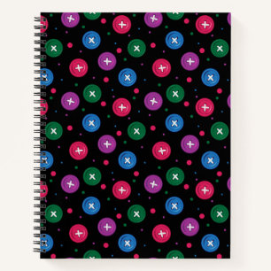 Fun Buttons & Dots Notebook