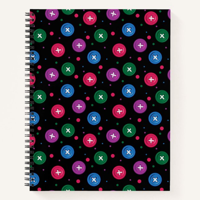 Fun Buttons & Dots Notebook (Front)