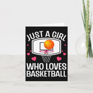 Fun Bysketbyll Art For Girl Women College Bysketby Card