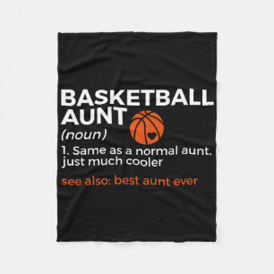 Fun Bysketbyll Aunt Definition Best Aunt Ever Fleece Blanket