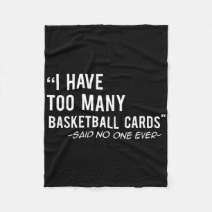 Fun Bysketbyll Cards Collector Gift Fleece Blanket