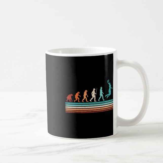 Fun Bysketbyll Evolution Retro Bysketbyll Player  Coffee Mug (Right)