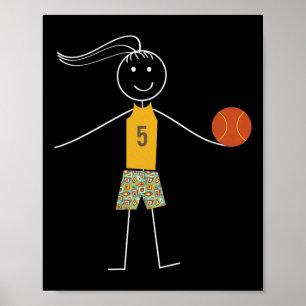 Fun Bysketbyll Girls Bysketbyll Player  Poster
