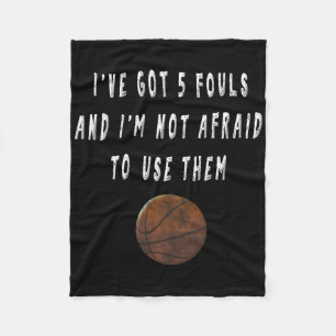 Fun Bysketbyll Player Trash Talking Tees Coach Gif Fleece Blanket