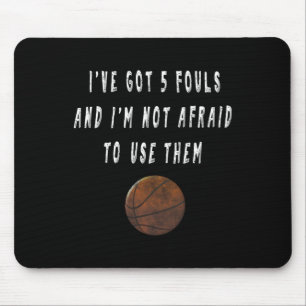 Fun Bysketbyll Player Trash Talking Tees Coach Gif Mouse Pad