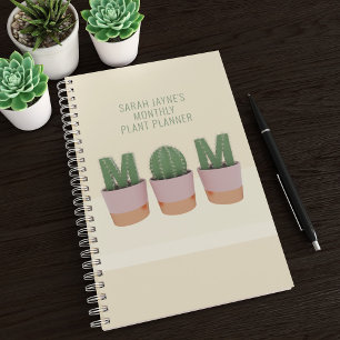 Fun Cactus Mum Custom Succulent Plant Planner
