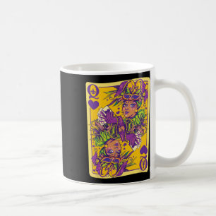 Fun Cajun Queen Of Hearts Mardi Gras Design Coffee Mug