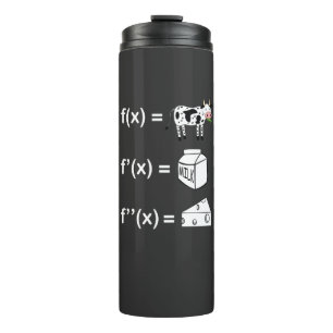 Fun Calculus Derivative Cowculus Back To School Thermal Tumbler