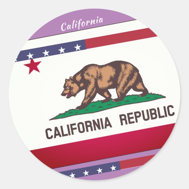 Fun California  Classic Round Sticker (Front)