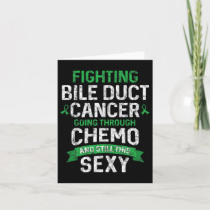 Fun Cancer Fighter Bile Duct Cancer Patient Chemo Card