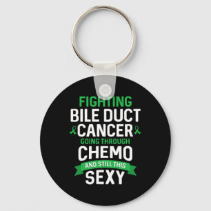 Fun Cancer Fighter Bile Duct Cancer Patient Chemo  Key Ring