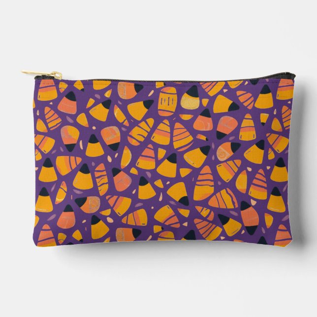 Fun Candy Corn Accessory Pouch (Front)