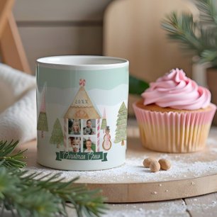 Fun Candy Gingerbread House Christmas Crew 4 Photo Coffee Mug
