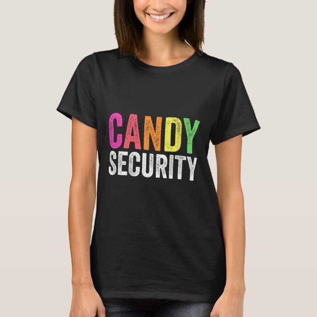 Fun Candy Security Halloween Costume  T-Shirt (Front)