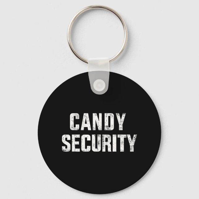 Fun candy security lazy halloween costume  key ring (Front)