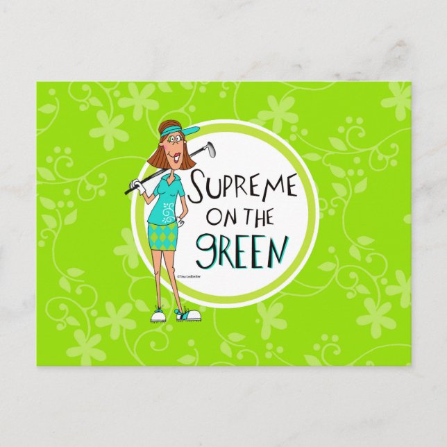 Fun card for the lady golfer in your life (Front)