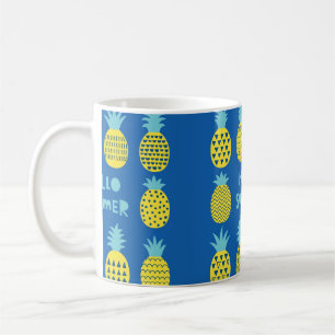 Fun card with pineapples. coffee mug