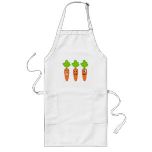 Fun carrots long apron
