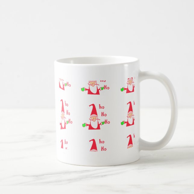  Fun Cartoon Mouse Santa Collection. Coffee Mug (Right)