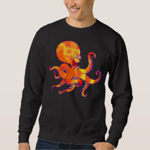 Fun Cartoon Octopus Sweatshirt