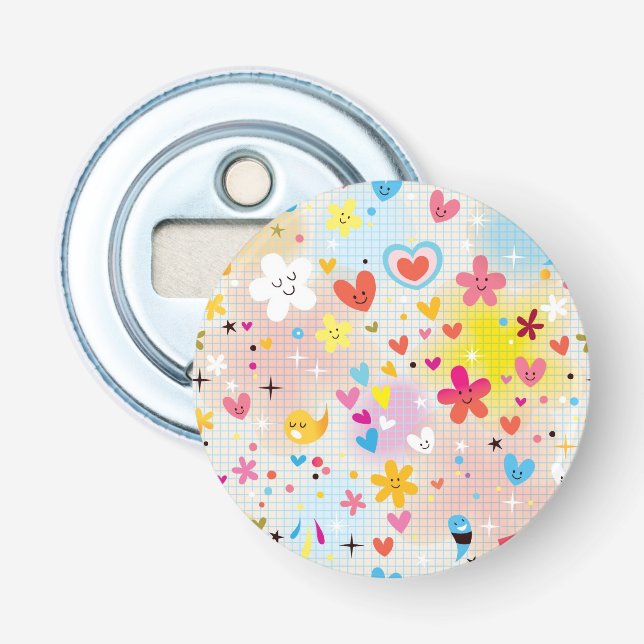 fun cartoon pattern bottle opener (Front)