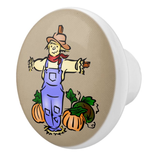 Fun Cartoon Rustic Farm Autumn Drawer Pull (Right)