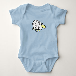 Fun Cartoon Sheep Baby Bodysuit
