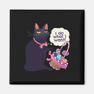 Fun Cat Easter What I Want Easter Basket Stuffers Magnet