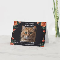 Fun Cat Elegance Wedding Invitation