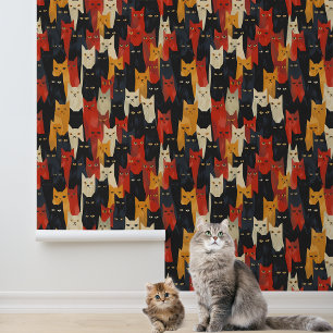 Fun Cat Faces Wallpaper