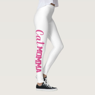 fun CAT MOMMA typography   Leggings