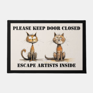 Fun Cat Owner's Door Mat