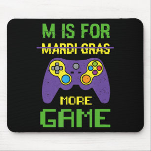 Fun Celebrate Mardi Gras Video Game Controller Gam Mouse Pad