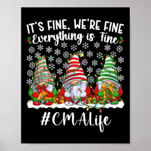 Fun Certified Medical Istant Christmas Cma Xmas Pa Poster