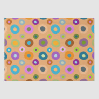 Fun cheerful colourful decoupage orange tissuepape tissue paper