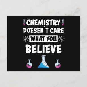Fun Chemistry Funny Saying Chemist Profession Gift Postcard