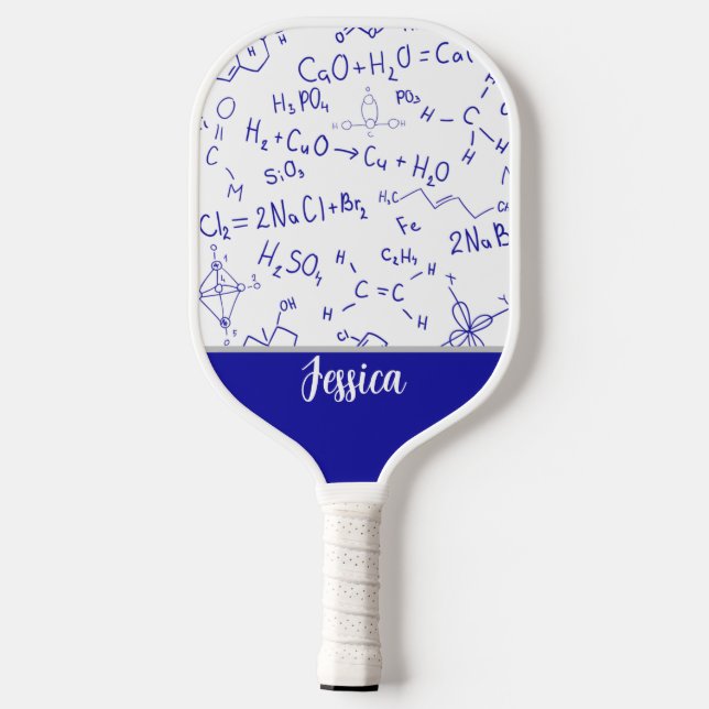 Fun Chemistry Notes Personalised Pickleball Paddle (Back)