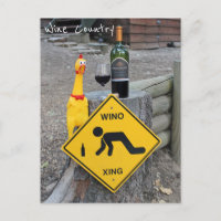 Fun Chicken Wine Country Postcard!